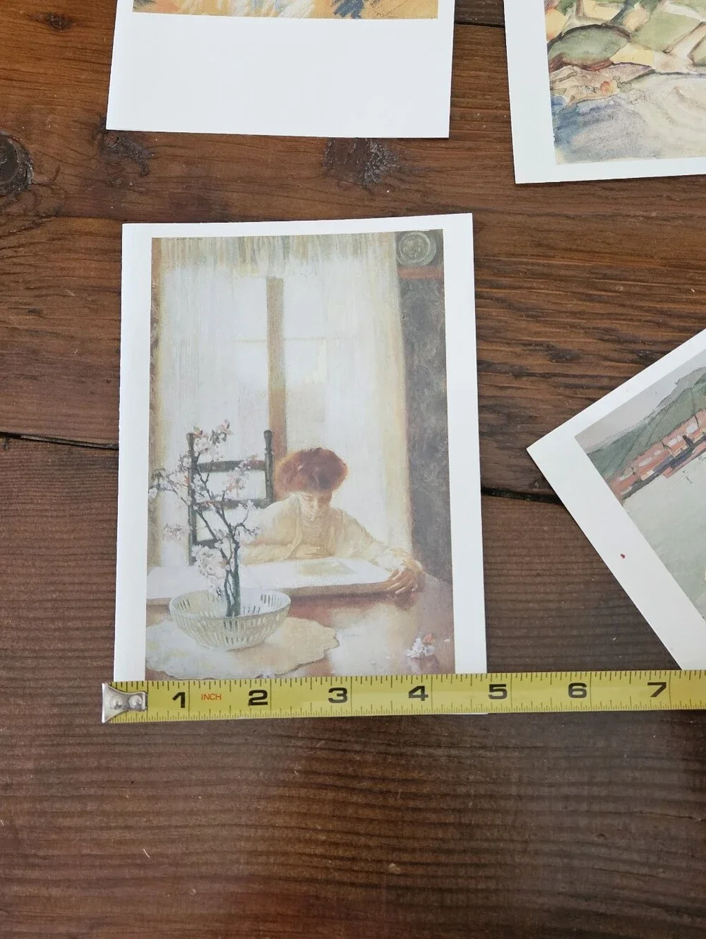 Vintage Famous Art Notecards Set with Decorative Box Pastel Multi-Color Ephemera